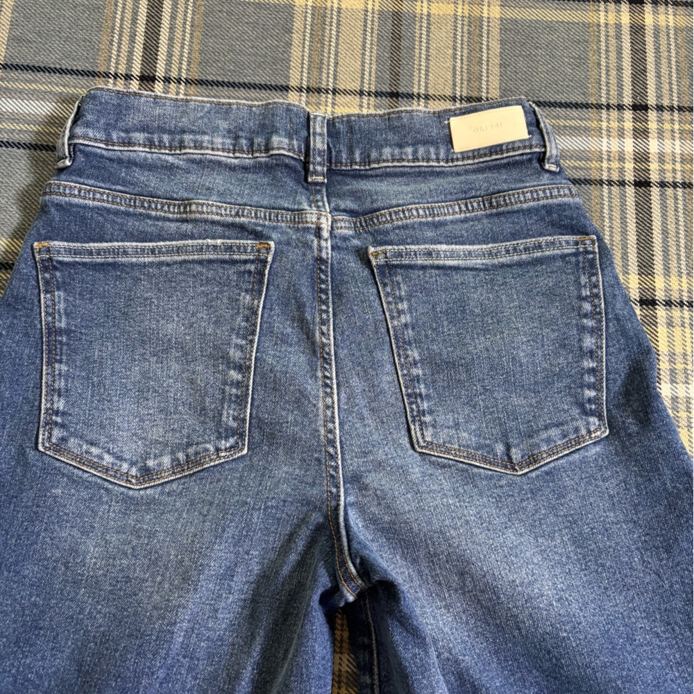 DL1961 Maternity Hepburn Wide Leg Jeans in east lake vintage wash, size 27 - Picture 8 of 11